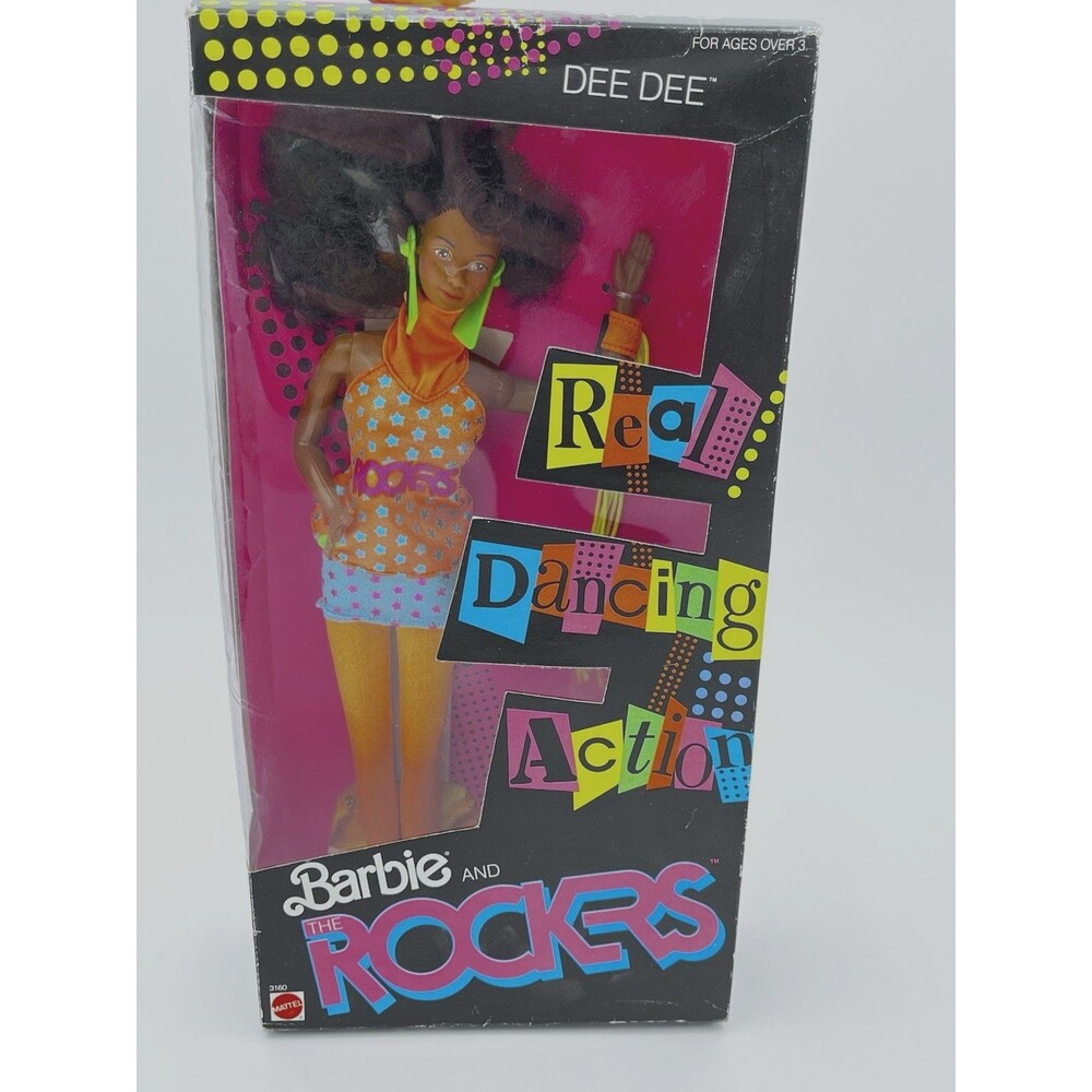 Vintage DeeDee Doll Barbie and the Rockers 1986 Dancing Action Mint in Box